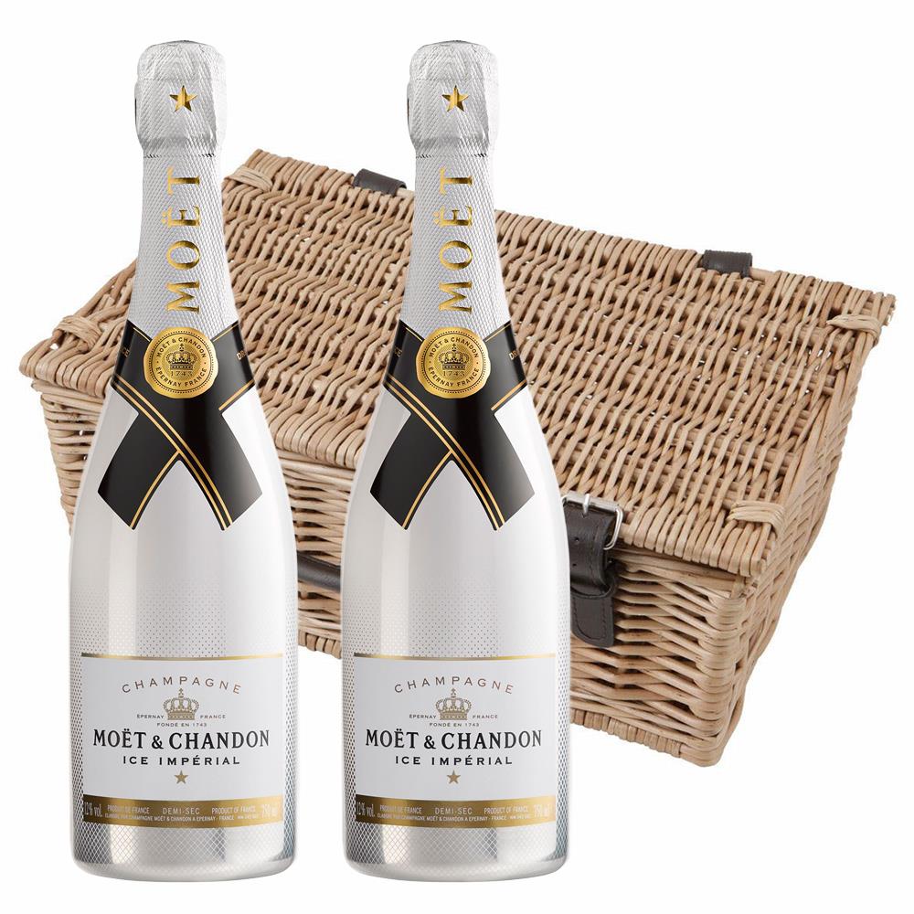 Moet and Chandon Ice White Imperial 75cl Twin Hamper (2x75cl)